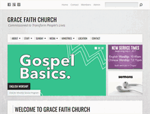 Tablet Screenshot of gracefaithchurch.org